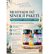 3'lü Sinerji Paketi: Magnezyum M-Complex + Selenyum S-Complex + Vegan D3K2
