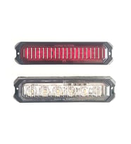 2 Adet 6 Ledli Kırmızı-beyaz Çakar Lamba 12-24 Volt