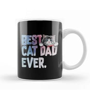 Best Cat Dad Ever Costume Gift Kupa Bardak Porselen