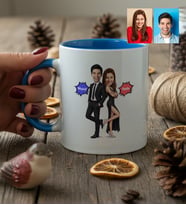 Kişiye Özel Karikatürlü Cool Sevgililer Kupa Bardak Sevgililer Günü Hediyesi