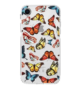 PrintiFy iPhone XR ile Uyumlu Water Color 2  Kamera Korumalı Şeffaf  Kılıf