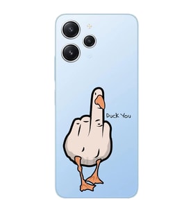 Xiaomi Redmi 12 Uyumlu Uyumlu Duck You Tasarımlı Şeffaf Telefon Kılıfı