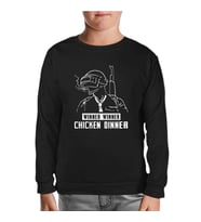 PUBG - Winner Winner Siyah Çocuk Sweatshirt