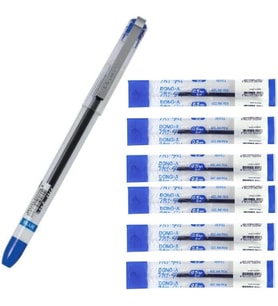 0.5mm Ince Iğne Uçlu Jel Kalem 1 Adet ve Kalem Yedeği 6 Adet Dong-A My-jel Pilot Kalem Yedeği