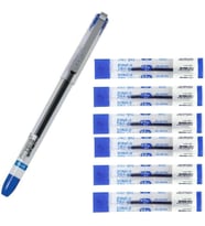 0.5mm Ince Iğne Uçlu Jel Kalem 1 Adet ve Kalem Yedeği 6 Adet Dong-A My-jel Pilot Kalem Yedeği