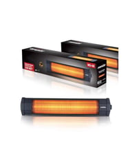 Duvar Tipi Siyah Infrared Elektrikli Soba Isıtıcı Ayak Hediyeli