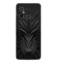 Xiaomi Redmi 12C Kılıf Resimli Desenli Baskılı Silikon Black Fox 1325