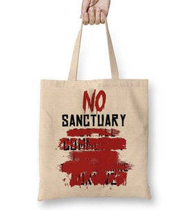 NO SANCTUARY Bez Çanta Uzun Saplı