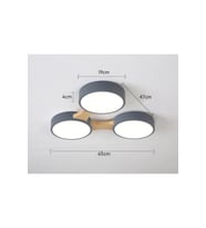 Minimalist Modern Led 3’lü Avize-2