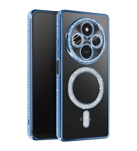 Xiaomi Redmi 14c Joke Simli Magneticsafe Kılıf - Mavi