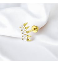 Glorria Altın Baget Helix Piercing