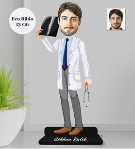 Kişiye Özel Doktor Erkek Ahşap Eco Biblo -2