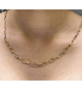 Altın Taşlı Ataç Zincir