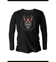 Vikings Zomby Baskılı Uzun Kollu Bisiklet Yaka Erkek Siyah T-Shirt