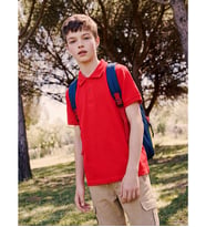 LCW Kids Kırmızı Polo Yaka Erkek Çocuk Pike Tişört