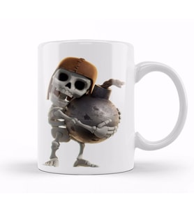 Skeleton Carrying Bomb Clash of Clans Clash Kupa Bardak Porselen