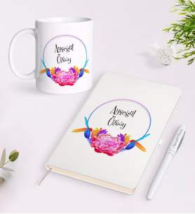 BK Gift Kişiye Özel İsimli Beyaz Defter Kalem Kupa Seti-3
