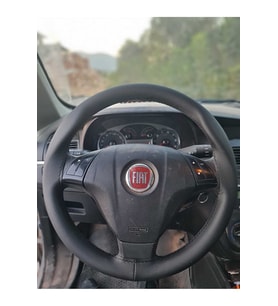 DİKİŞLİ DİREKSİYON KILIFI FİAT LİNEA DERİ DİREKSİYON KILIFI SİYAH İP