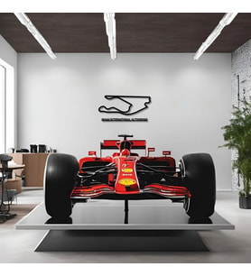 Dekoratif Metal Sanatı Miami Grand Prix Metal Duvar Tablosu Formula 1