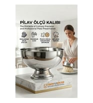 Profesyonel 14 Cm Çapında Pilav Kalıbı - Helva Kalıbı 304 Paslanmaz Çelik  723025