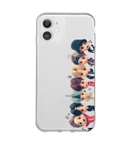 Iphone 11 Uyumlu Bts Tüm Karakterler Tasarımlı Şeffaf Telefon Kılıfı