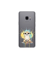 Samsung Galaxy S9 ile Uyumlu Splash Mirket Tasarımlı Şeffaf Silikon Kılıf