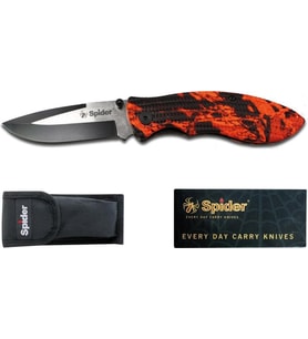 Spider Palanmaz Bel Klipsli Çakı E256 Red (Siyah)