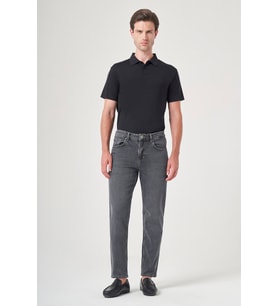 Füme 5 Cep Gabardin Slim Fit Pamuklu Denim Jean Kot Pantolon 1023260154