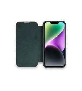 Pilelistore   iPhone 13 Pro Max Kılıf Dolpin Kapaklı - Koyu Yeşil