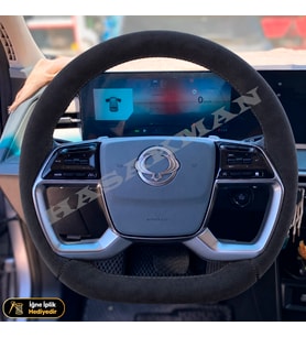 KGM Torres Dikme Direksiyon Kılıfı Alcantara Süet Monza Black 1.5 Turbo Benzinli-Comfort-Elegance 2023-2026