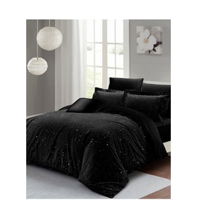 Çift Kişilik Nevresim Takımı Sık Dokuma Pamuk Saten 3d Özel Tasarım Starly Night