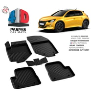 Drs Tuning Peugeot 208 4D Araca Özel Havuzlu Kauçuk Paspas 2019 Üzeri