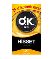 Okey Prezervatif 20 Adet Hisset Ekonomik Pk