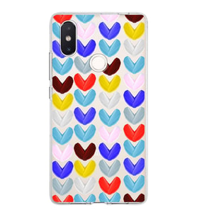 PrintiFy Xiaomi Mi 8 SE ile Uyumlu 1mm Slim Fit Water Color 1 Baskılı Şeffaf  Kılıf