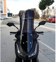 MOTOCAM Skyjet Rivero 125 Ön Cam 2024-2026 Model 78cm Siyah Renkli 4mm UZUN
