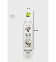 Renga Oslo 750 ml Desenli Cam Yağlık 152012 Yeşil
