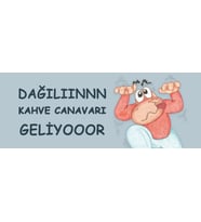 Kahve canavarı geliyor Hediye Kupa Love Bug-T