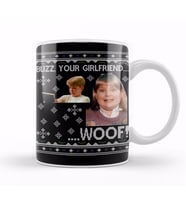 Home Alone Buzz Your Girlfriend Wood Christmas Kupa Bardak Porselen