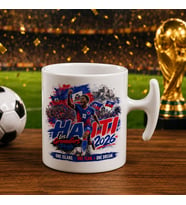 BK Gift Haiti Taraftar Temalı 2026 Dünya Kupası Tasarımlı Hammer Kupa Bardak