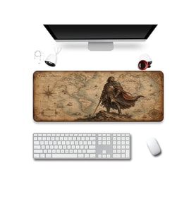 SonicTouch Klavye Mousepad 40x90cm Dikişsiz Pürüzsüz Sıvı Geçirmez Kaymaz Taban Dünya Fatihi