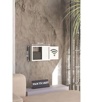 25x35x7  Cm Wifi Amblemli, Duvar Asılabilir Sigorta Ve Modem-wifi Saklama Kutusu! Saklama Kutusu