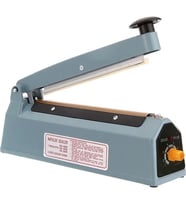 Fs-200 Metal Gövdeli Kullanımı Kolay Poşet Ağzı Kapama Yapıştırma Makinası (20cm) Impulse