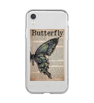 Iphone XR Uyumlu Butterfly Tasarımlı Şeffaf Telefon Kılıfı