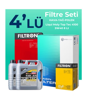 Filtron Nissan Qashqai 2.0 Dizel Filtre Bakım Seti Liqui Moly Motor Yağlı (2007-2013) 4 Lü