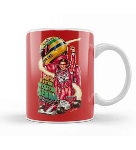 Ayrton Senna Kupa Bardak Porselen