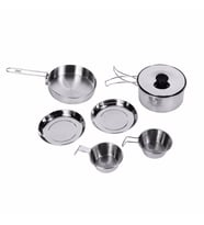 KingCamp BACKPACKER III SILVER YEMEK SET (2 KISI) (Renksiz)
