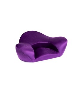 Ergonomik Yoga / Vücut Destek Minderi Kadife Kumaş (Mor)