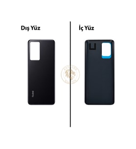 Yapıştırıcı Redmi K60 Siyah Yapıştırıcı Arka Pil Kapağı Batarya Kapağı + Yapıştırıcı ve Vida Seti