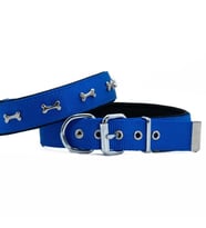 Doggie Konfor Dokuma Kemikli Boyun Tasması Royal Blue 3.0*42-50 cm (DSBT-3062 M)