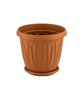 Omnipazar SY-5703 3,5 litre Plastik Ürgüp Saksı Kahverengi